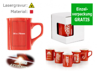 Becher mit Lasergravur - 20 Stück